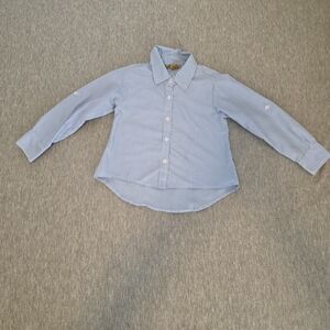 MONA LISA Light Blue Pinstripe Button-Down Shirt